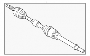 Drive axle shaft front right Nissan Sentra 13-19 1.8 automatic transmission
