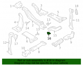 Rear center console air duct for Audi E-Tron 19-23
