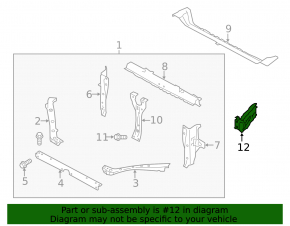 TV Bracket-Spar Subaru XV Crosstrek 13-17