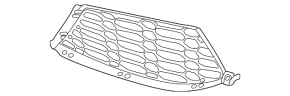 Right front bumper grille for BMW 3 Series G20 19-25 with M4. Without M3 CS, without carbon fiber.