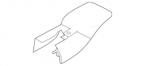 Rear left seat runner cover 2nd row rear right BMW X7 G07 19-26 black