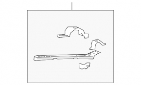 Left eyelash TV bracket for Toyota Rav4 2006-2012