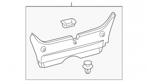 Toyota Camry V50 12-14 trunk trim (USA)