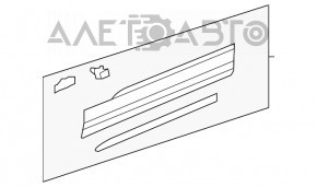 Door trim lower front right VW Tiguan 18- under chrome molding VAG