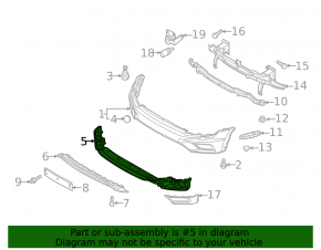 Front Bumper Lip VW Tiguan 18 - Structure