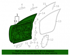 Lexus RZ 23-26 front left door