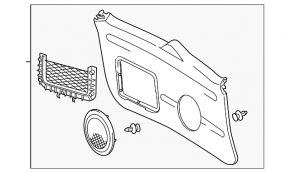 Toyota Rav4 06-12 tailgate trim
