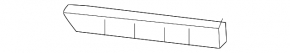 Rear bumper mount lower left Infiniti Q50 14-