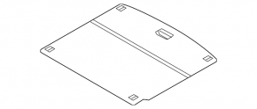 Hyundai Ioniq 20-22 PHEV Black Trunk Floor