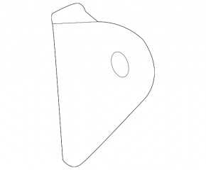 Central left wing bracket Audi Q5 8R 09-17
