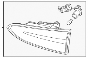 Light inside trunk door left Hyundai Santa FE 19-20