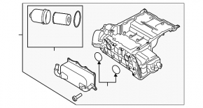 Oil pan for Porsche Macan 15-18 3.0T CTMA