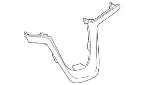 Buick Encore 13-22 right side dashboard trim, black
