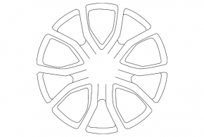 Wheel disk R21 x 11J ET58 Porsche Cayenne 19-23 black