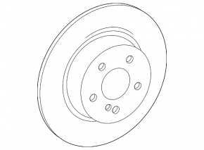 Rear left brake disc Mercedes GLE 53/63 20-26 370/32mm, AMG pkg