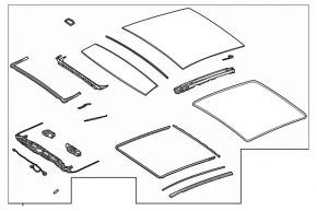 Front panoramic window mechanism for the Mercedes H247 GLA 20-26