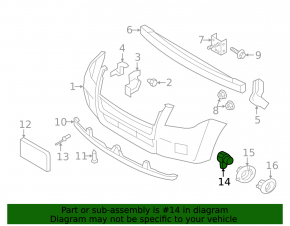 Front parking sensors Ford Flex 09-19