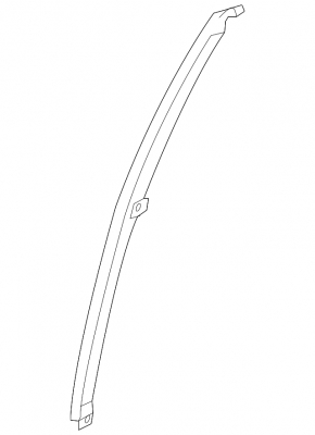 Rear left door glass guide for Mazda CX-5 13-16