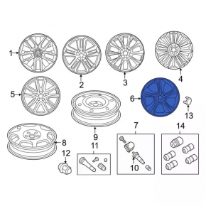 Wheel disk R19 Ford Edge 19 - curb