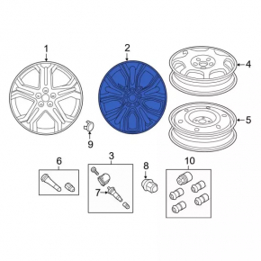 Wheel disk R19 Ford Edge 19 - curb