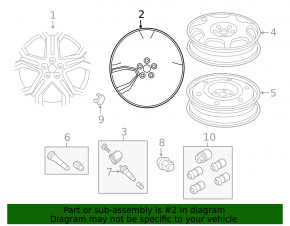 Wheel disk R19 Ford Edge 19 - curb