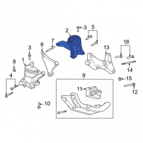 Engine mount left Ford Explorer 20- 2.3T