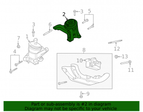 Engine mount left Ford Explorer 20- 2.3T
