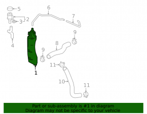 Expansion tank cooling Honda HR-V 16-22