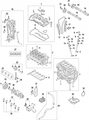 Kia Niro 23-24 HEV, PHEV 1.6 bare cylinder block without half-pan, for boring