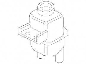 Expansion tank for intercooler cooling Infiniti Q50 16-24 3.0T