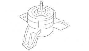 Engine mount right Kia Sorento 14-15 3.3