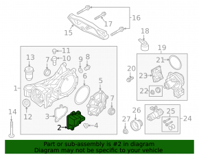 Volvo XC90 16-23 T5, T6 Rear Axle Cover