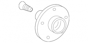 Front left hub Toyota Sienna 11-20