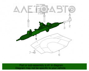 09-14 Dodge Challenger steering rack