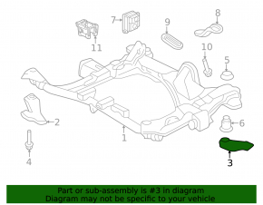 Subframe lug rear left Acura MDX 07-13