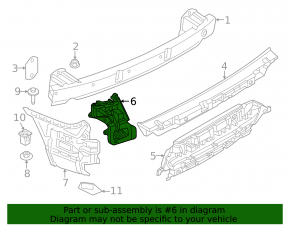 Rear bumper mount rear left BMW 7 G70 23-26