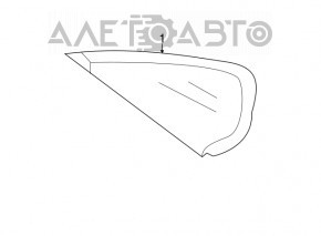 Window blind glass rear right VW Passat b7 12-15 USA mat