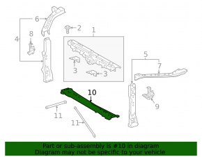 TV lower bar Lexus ES250 ES300h ES350 19-