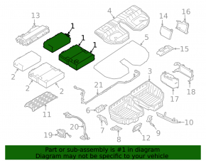 BMW X5 F15 16-18 Plug-in 9.0 kWh Battery Assembly
