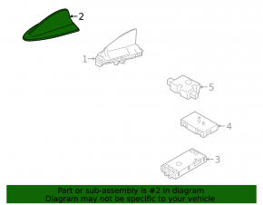 Antenna housing fin BMW i4 22-26