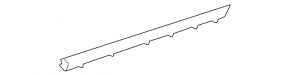 Inner glass seal for the rear left door of a Lexus UX200 UX250h UX300h 19-26