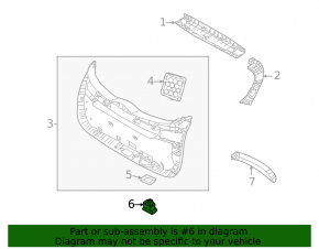 Hyundai Tucson 22-25 trunk lid closing button
