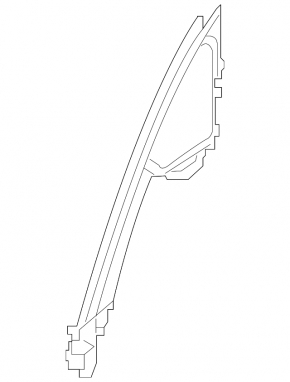 Glass guide door rear right Nissan Murano z52 15-