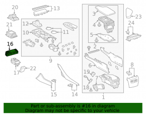 Left steering column switch for Lexus IS 14-17 under fog lights