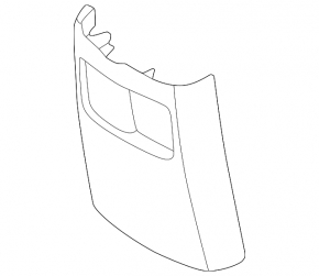 Kia Sportage 23-26 black rear lower center console trim