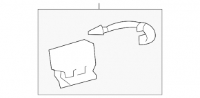 Microphone in the ceiling of the Toyota Highlander 20-22