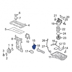 Ford Escape MK4 2020-23 Hybrid Plug-In Engine Oil Pump