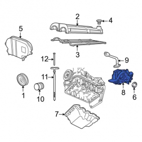 Ford Escape MK4 2020-23 Hybrid Plug-In Engine Oil Pump