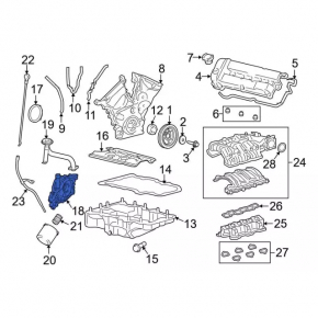 Ford Escape MK4 2020-23 Hybrid Plug-In Engine Oil Pump