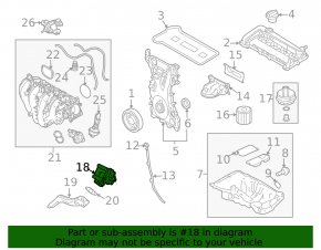 Oil pump for Ford Escape 13-19 2.5 engine